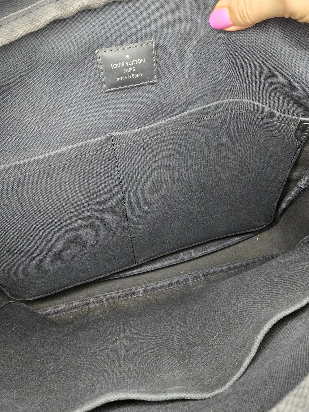 Damier Blue Camouflage Briefcase Or Documents Bag